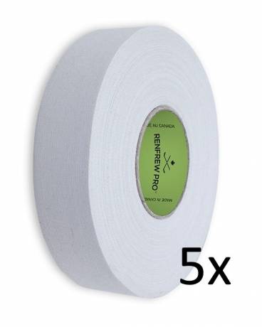 5x Renfrew Pro Schlägertape 24mm x 45m weiß